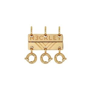 TRIPLE LAYERING CLASP – STAINLESS STEEL gold